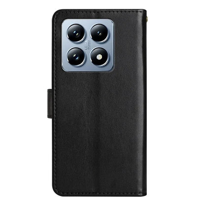 For Xiaomi 14T Pro Case Pattern Imprint PU Leather Phone Wallet Cover with Strap
