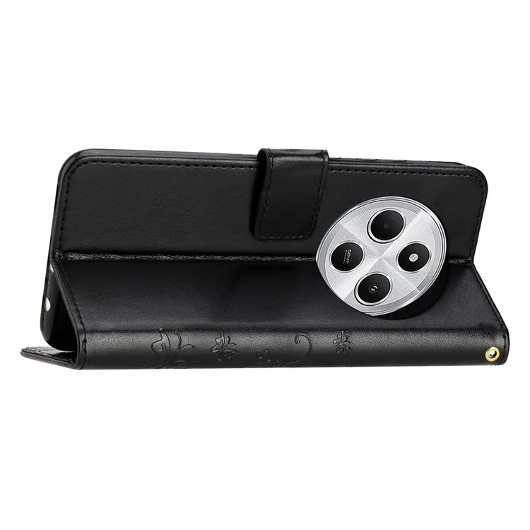 For Xiaomi Redmi 14C 4G Case Pattern Imprint PU Leather Phone Wallet Cover with Strap