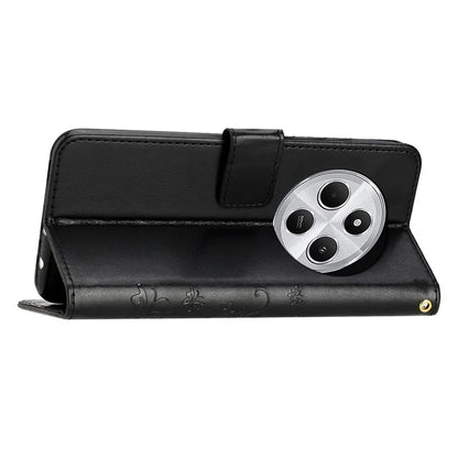 For Xiaomi Redmi 14C 4G Case Pattern Imprint PU Leather Phone Wallet Cover with Strap