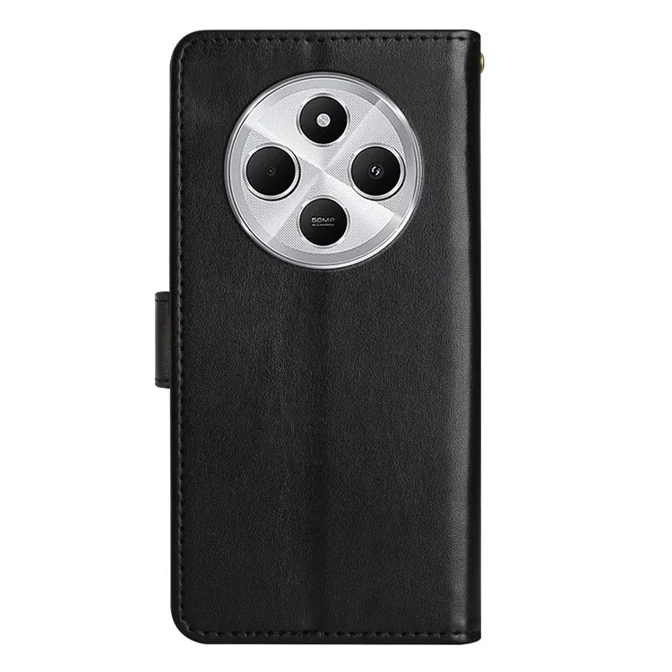 For Xiaomi Redmi 14C 4G Case Pattern Imprint PU Leather Phone Wallet Cover with Strap