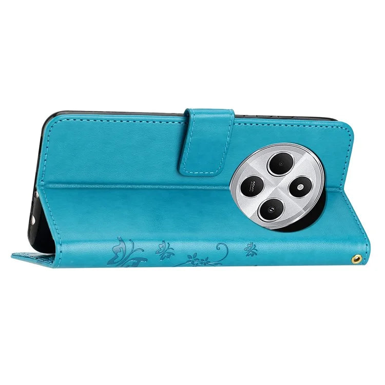 For Xiaomi Redmi 14C 4G Case Pattern Imprint PU Leather Phone Wallet Cover with Strap