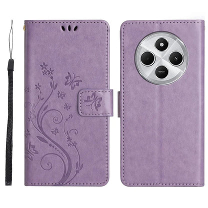 For Xiaomi Redmi 14C 4G Case Pattern Imprint PU Leather Phone Wallet Cover with Strap