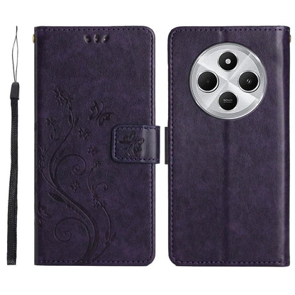 For Xiaomi Redmi 14C 4G Case Pattern Imprint PU Leather Phone Wallet Cover with Strap