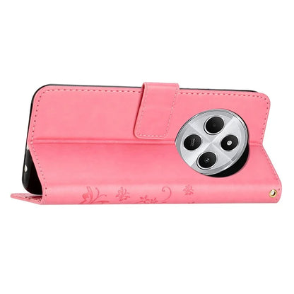For Xiaomi Redmi 14C 4G Case Pattern Imprint PU Leather Phone Wallet Cover with Strap