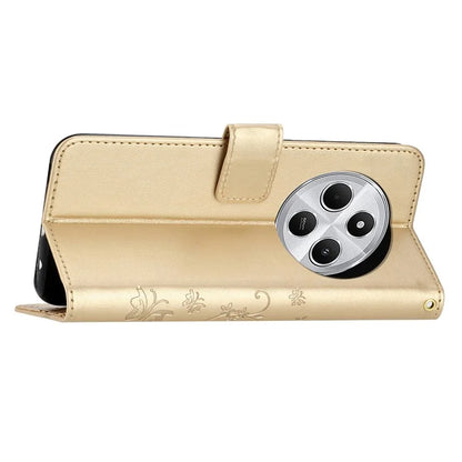 For Xiaomi Redmi 14C 4G Case Pattern Imprint PU Leather Phone Wallet Cover with Strap
