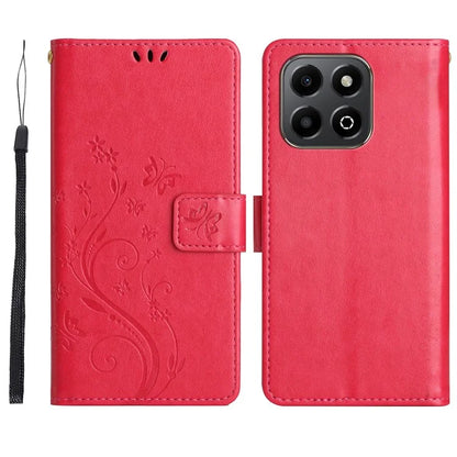 For Honor 200 Smart 5G Case Pattern Imprint PU Leather Phone Wallet Cover with Strap