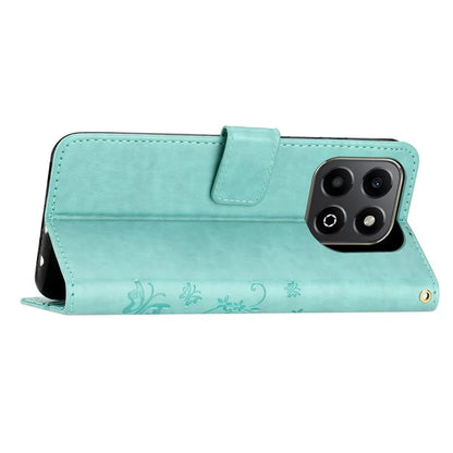 For Honor 200 Smart 5G Case Pattern Imprint PU Leather Phone Wallet Cover with Strap