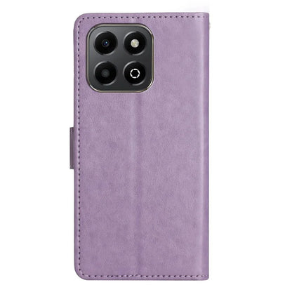 For Honor 200 Smart 5G Case Pattern Imprint PU Leather Phone Wallet Cover with Strap