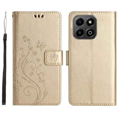 For Honor 200 Smart 5G Case Pattern Imprint PU Leather Phone Wallet Cover with Strap