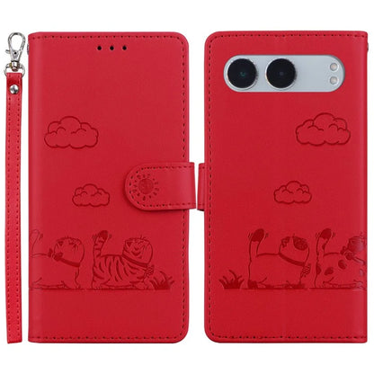 For OnePlus Nord 4 Case RFID Blocking Kitten Pattern TPU+PU Leather Phone Cover