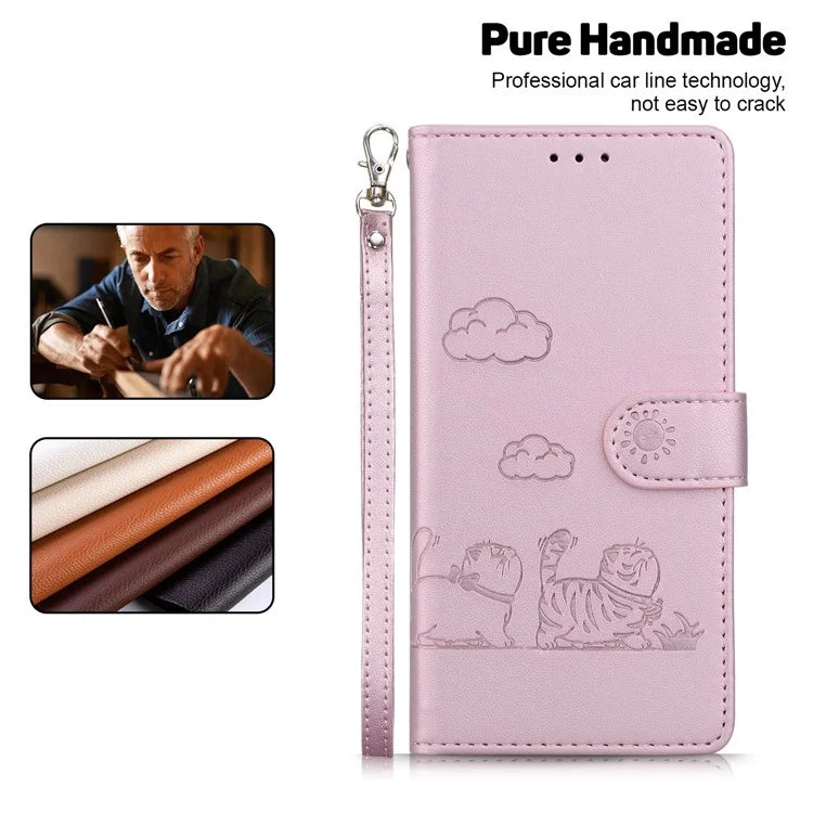 For Sony Xperia 1 VI Case RFID Blocking Kitten Pattern TPU+PU Leather Phone Cover