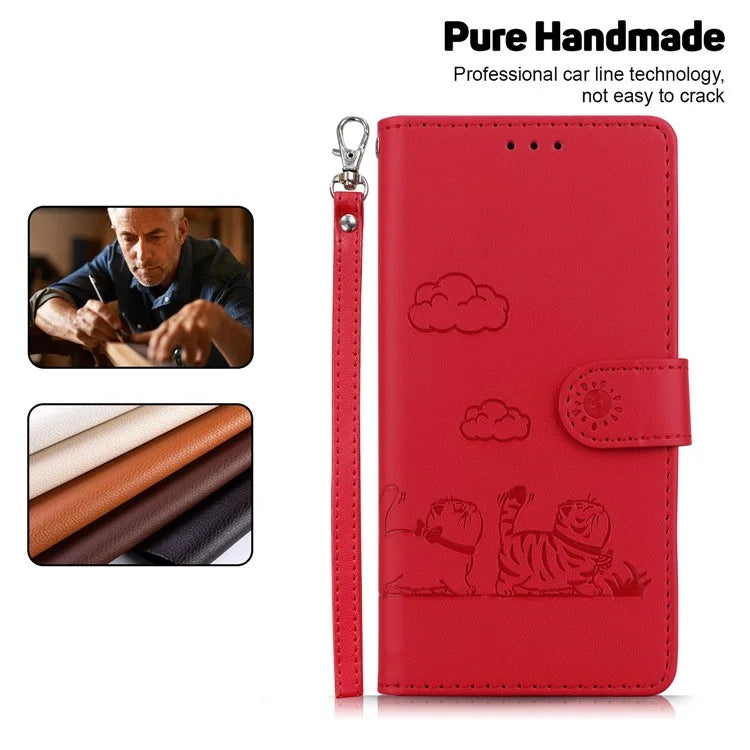 For Sony Xperia 1 VI Case RFID Blocking Kitten Pattern TPU+PU Leather Phone Cover