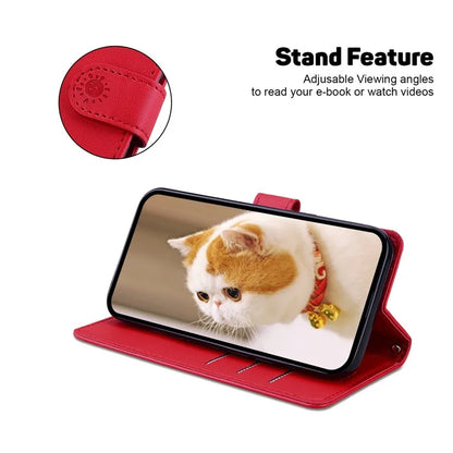 For Google Pixel 9 Pro XL Case RFID Blocking Kitten Pattern TPU+PU Leather Phone Cover