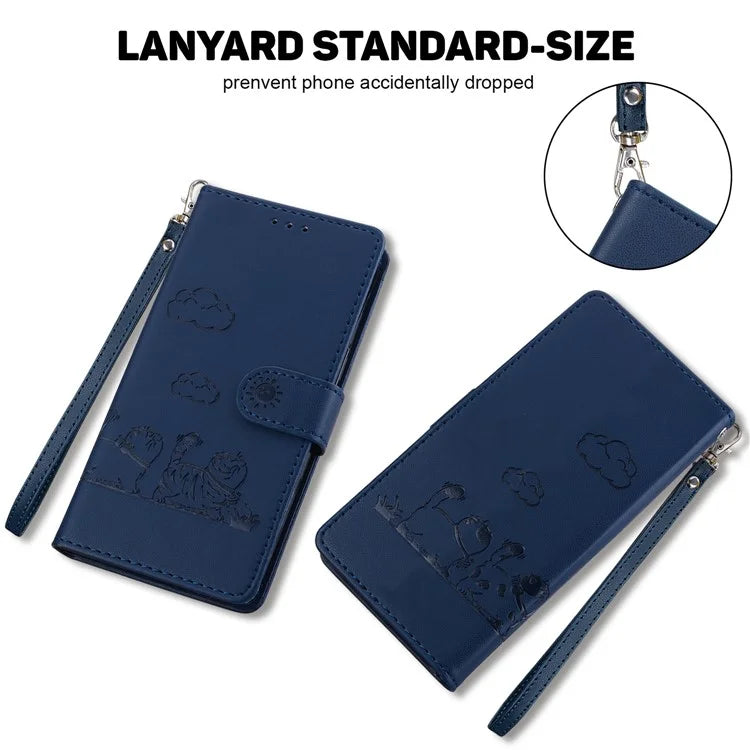 For Google Pixel 9 Pro XL Case RFID Blocking Kitten Pattern TPU+PU Leather Phone Cover