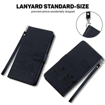 For Google Pixel 9 Pro / Pixel 9 Case RFID Blocking Kitten Pattern TPU+PU Leather Phone Cover