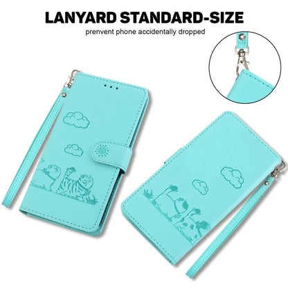 For Google Pixel 9 Pro / Pixel 9 Case RFID Blocking Kitten Pattern TPU+PU Leather Phone Cover