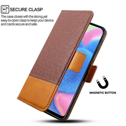 For Xiaomi Poco C75 4G / Redmi 14C 4G Case Color Splicing PU Leather Wallet Phone Cover