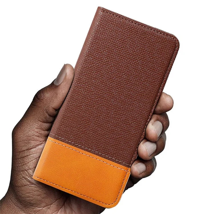For Xiaomi Poco C75 4G / Redmi 14C 4G Case Color Splicing PU Leather Wallet Phone Cover