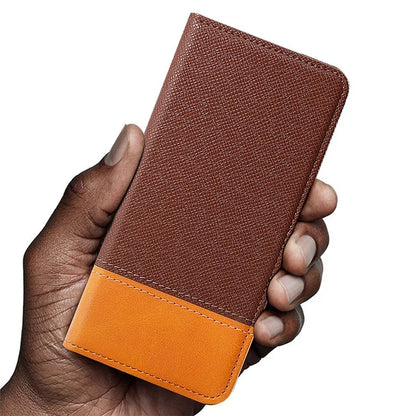 For Xiaomi Poco C75 4G / Redmi 14C 4G Case Color Splicing PU Leather Wallet Phone Cover