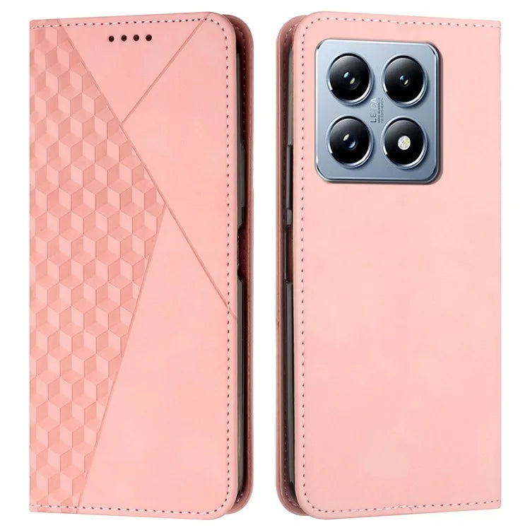 For Xiaomi 14T Pro Phone Cover Imprinted PU Leather Wallet Stand Case