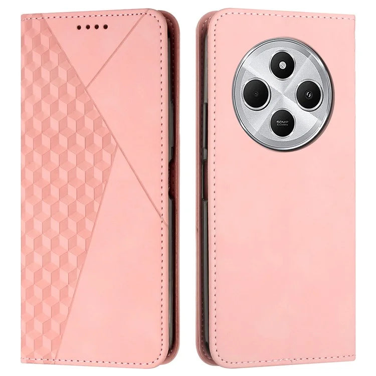 For Xiaomi Redmi 14C 4G Phone Cover Imprinted PU Leather Wallet Stand Case