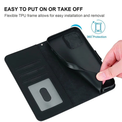 For iPhone 16 Pro Max Case Cat Dandelion Imprint PU Leather Wallet Phone Cover with Strap