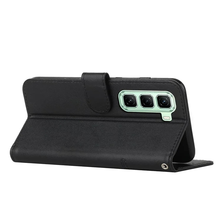 For Infinix Hot 50 4G Case Stand Flip Protective Leather Phone Cover