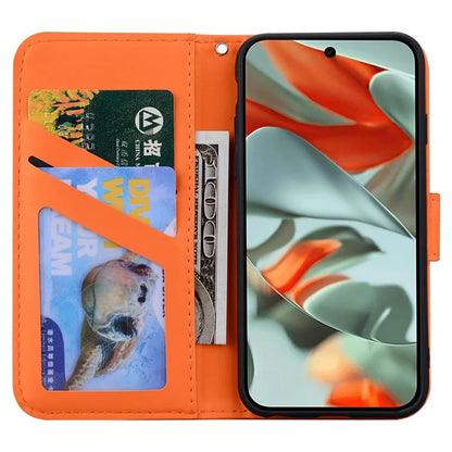 For Google Pixel 9 Pro XL Case Cartoon Pattern Wallet Leather Phone Cover