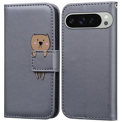 For Google Pixel 9 Pro XL Case Cartoon Pattern Wallet Leather Phone Cover