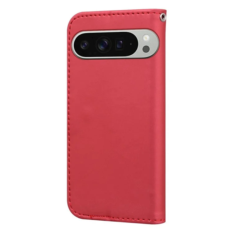 For Google Pixel 9 Pro XL Case Cartoon Pattern Wallet Leather Phone Cover