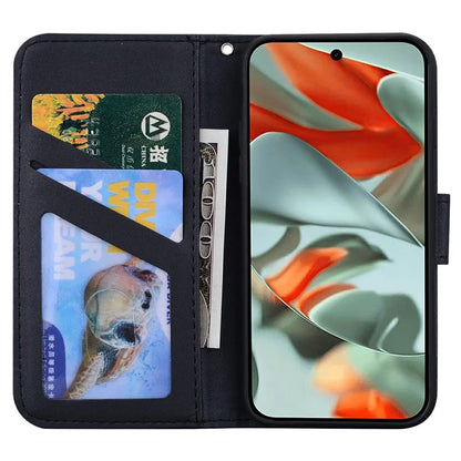 For Google Pixel 9 Pro XL Case Cartoon Pattern Wallet Leather Phone Cover