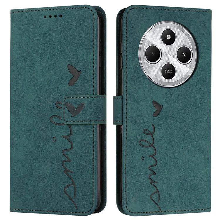 For Xiaomi Redmi 14C 4G Case Viewing Stand PU Leather Phone Cover Imprinted Pattern