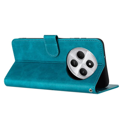 For Xiaomi Redmi 14C 4G Case Flip Stand PU Leather Wallet Phone Cover Calf Texture