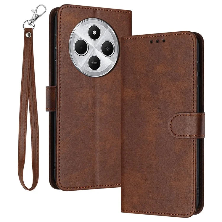 For Xiaomi Redmi 14C 4G Case Flip Stand PU Leather Wallet Phone Cover Calf Texture