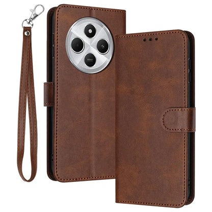 For Xiaomi Redmi 14C 4G Case Flip Stand PU Leather Wallet Phone Cover Calf Texture