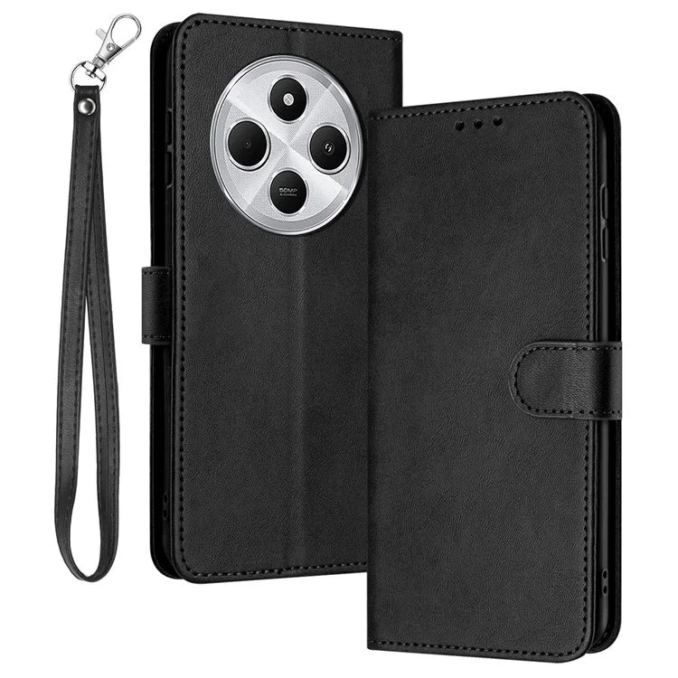 For Xiaomi Redmi 14C 4G Case Flip Stand PU Leather Wallet Phone Cover Calf Texture