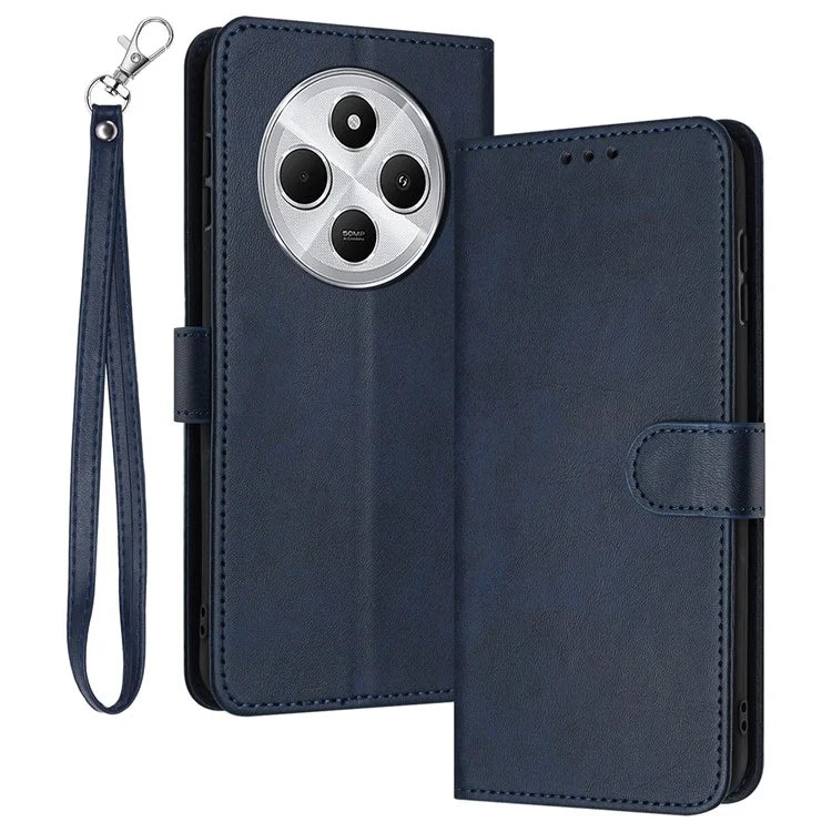 For Xiaomi Redmi 14C 4G Case Flip Stand PU Leather Wallet Phone Cover Calf Texture
