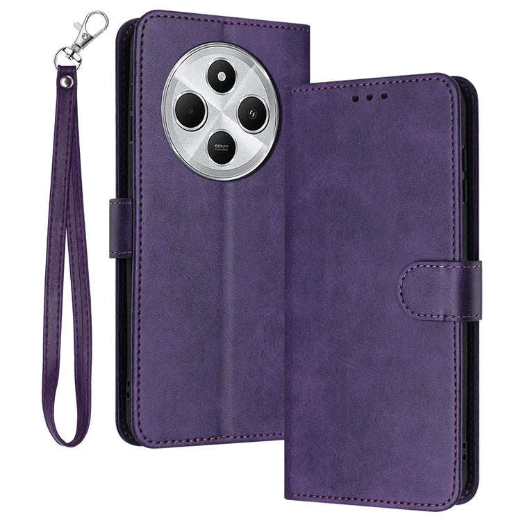 For Xiaomi Redmi 14C 4G Case Flip Stand PU Leather Wallet Phone Cover Calf Texture