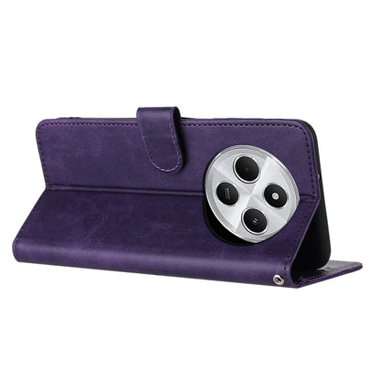 For Xiaomi Redmi 14C 4G Case Flip Stand PU Leather Wallet Phone Cover Calf Texture