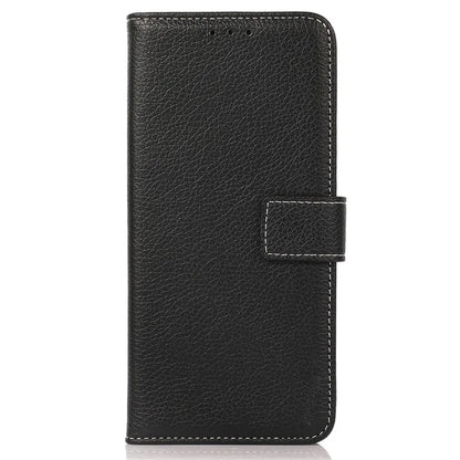 For Samsung Galaxy S25 Ultra Stand Case Litchi Texture Leather Phone Cover with Wallet