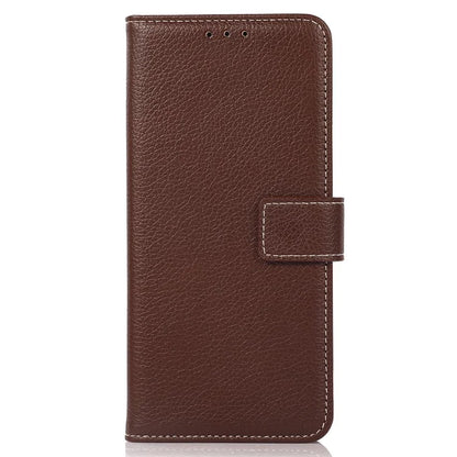 For Samsung Galaxy S25 Ultra Stand Case Litchi Texture Leather Phone Cover with Wallet