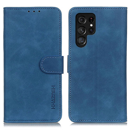 KHAZNEH For Samsung Galaxy S25 Ultra Case Retro PU Leather Wallet Stand Phone Cover