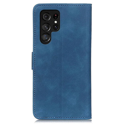 KHAZNEH For Samsung Galaxy S25 Ultra Case Retro PU Leather Wallet Stand Phone Cover
