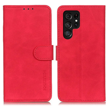 KHAZNEH For Samsung Galaxy S25 Ultra Case Retro PU Leather Wallet Stand Phone Cover