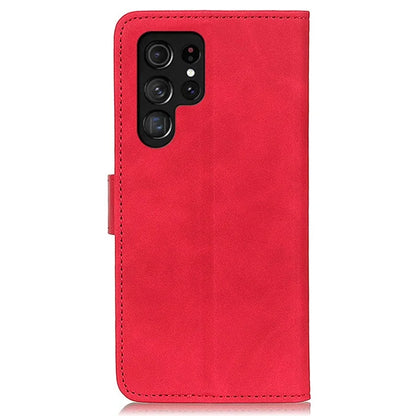 KHAZNEH For Samsung Galaxy S25 Ultra Case Retro PU Leather Wallet Stand Phone Cover