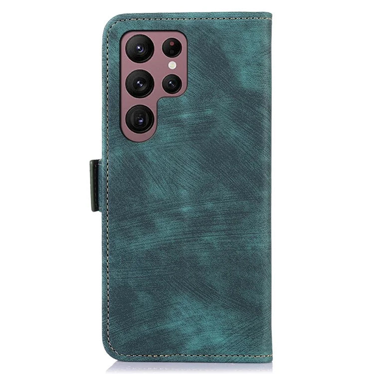 ABEEL For Samsung Galaxy S25 Ultra Case Retro Leather Phone Cover Wallet Stand View
