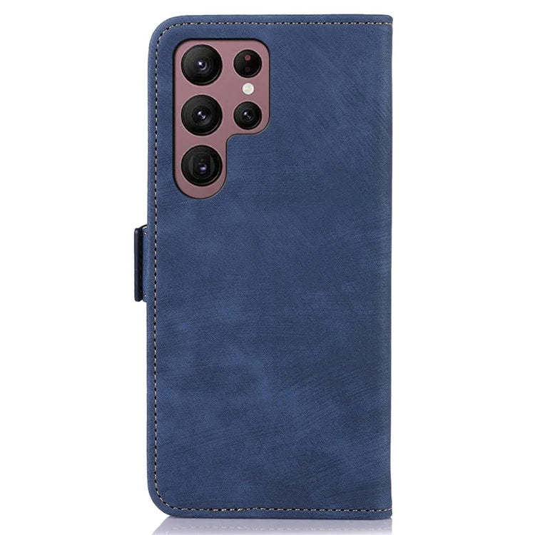 ABEEL For Samsung Galaxy S25 Ultra Case Retro Leather Phone Cover Wallet Stand View