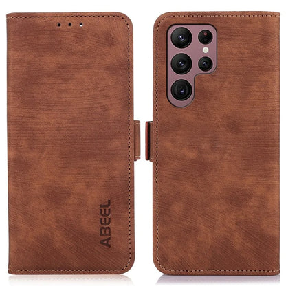 ABEEL For Samsung Galaxy S25 Ultra Case Retro Leather Phone Cover Wallet Stand View