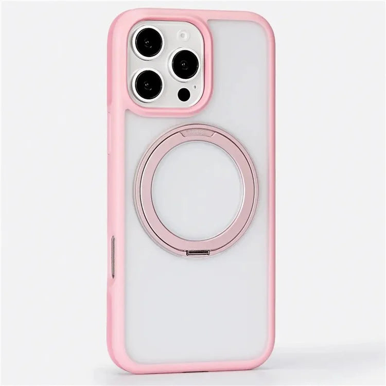 TORRAS Ostand R Fusion For iPhone 16 Pro Max Case 360 Degree Rotating Kickstand TPU+PC Phone Cover Compatible with MagSafe