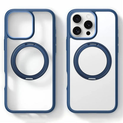 TORRAS Ostand R Fusion For iPhone 16 Pro Max Case 360 Degree Rotating Kickstand TPU+PC Phone Cover Compatible with MagSafe